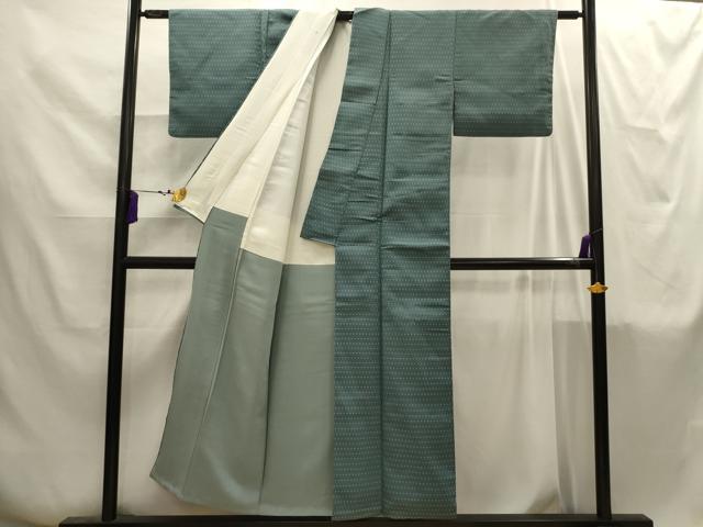 平和屋着物■お召 立涌花文 正絹 逸品 AABI4259sx