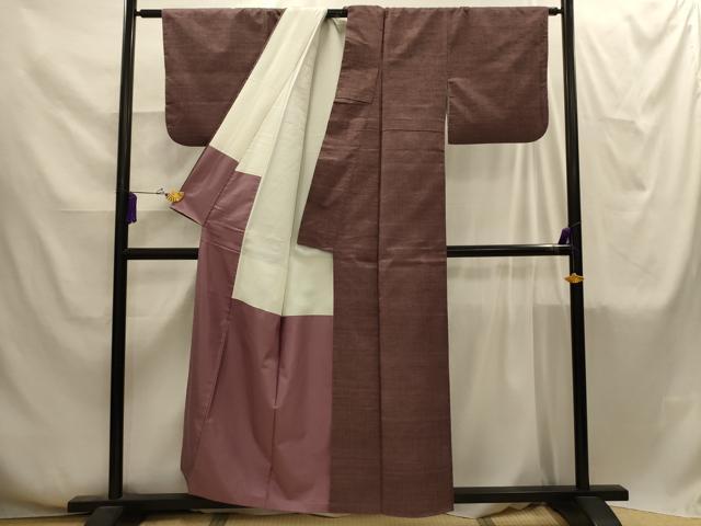 平和屋着物■上質な紬 霞文 正絹 逸品 AABI4261sx