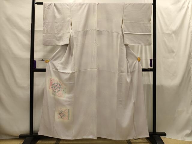 平和屋着物■訪問着 中国三大刺繍 相良刺繍 破れ色紙花文 暈し染め 正絹 逸品 AABI4270sx