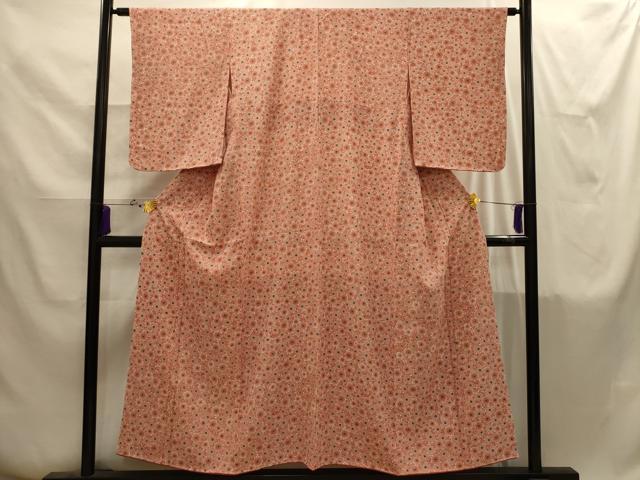 平和屋着物■上質な小紋 型染め 菊尽くし 正絹 逸品 AABI4274sx