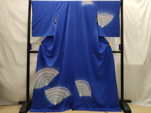 平和屋着物■訪問着 孔雀文 暈し染め 正絹 逸品 AABI4283sx