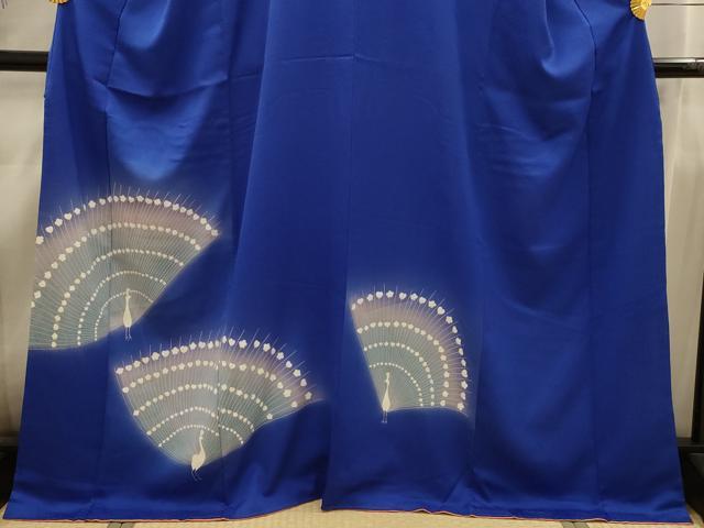 平和屋着物■訪問着 孔雀文 暈し染め 正絹 逸品 AABI4283sx