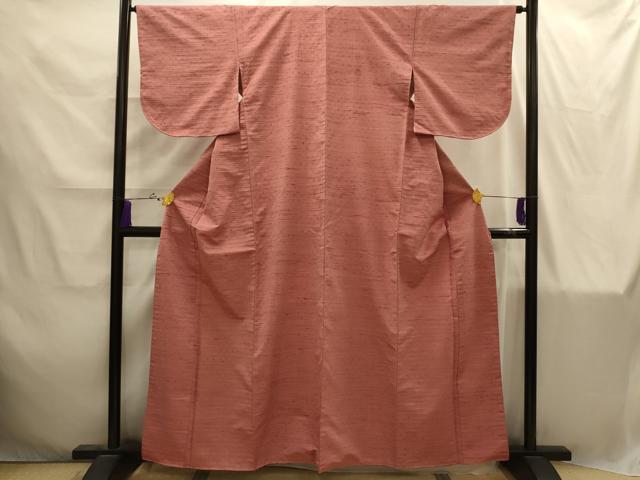平和屋着物■上質な紬 刺子 刺繍 霞文 正絹 逸品 AABI4292sx