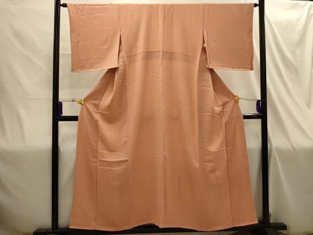 平和屋着物■江戸小紋 万筋 雄黄色×纁色 正絹 逸品 未使用 AABI4303sx