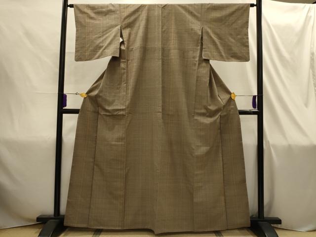 平和屋着物■上質な紬 間道 正絹 逸品 AABI4308sx