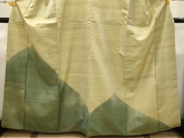 平和屋着物■訪問着 紬 幾何学文様 正絹 逸品 AABI4315sx