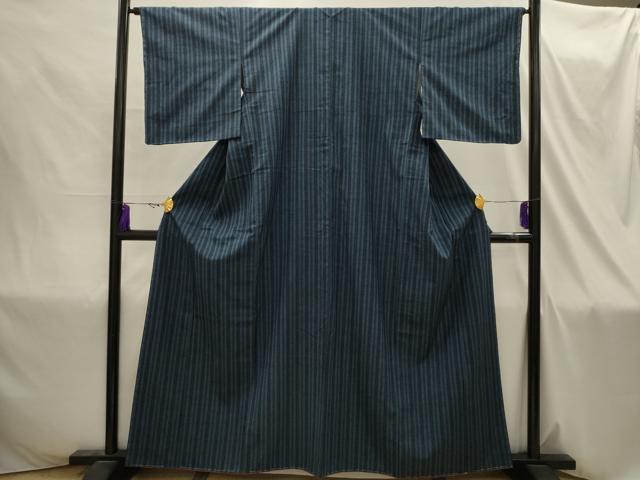 平和屋着物■上質な紬 間道 反端付き 正絹 逸品 AABI4318sx