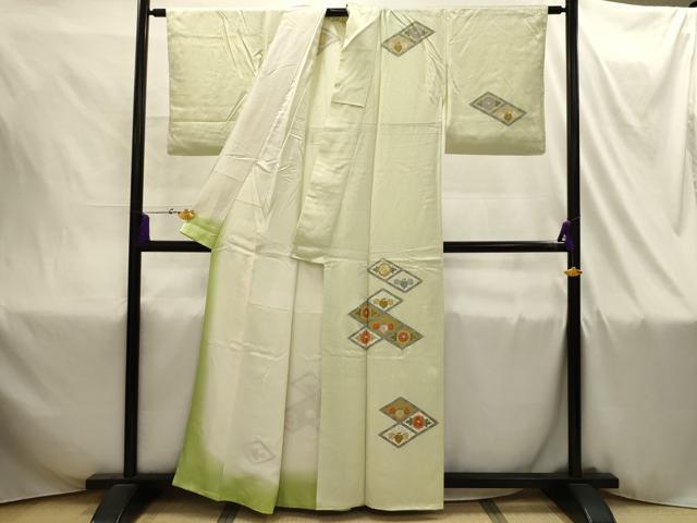 平和屋着物■訪問着 刺繍 菊桐文 金糸 金彩 正絹 逸品 AABI4331sx