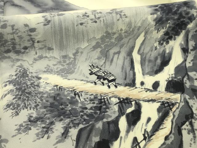 平和屋着物■訪問着 手描き 人物風景文 正絹 逸品 AABI4333sx