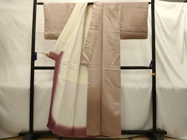 平和屋着物■訪問着 刺繍 芝文 暈し染め 金糸 金彩 正絹 逸品 AABI4334sx