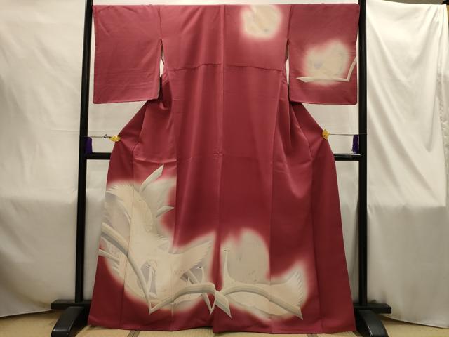 平和屋着物■訪問着 孔雀 暈し染め 正絹 逸品 AABI4338sx