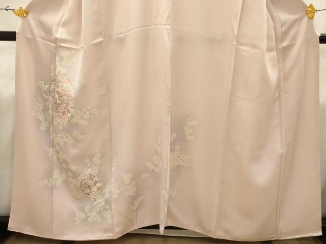 平和屋着物■訪問着 駒刺繍 源氏車花文 暈し染め 正絹 逸品 AABI4340sx