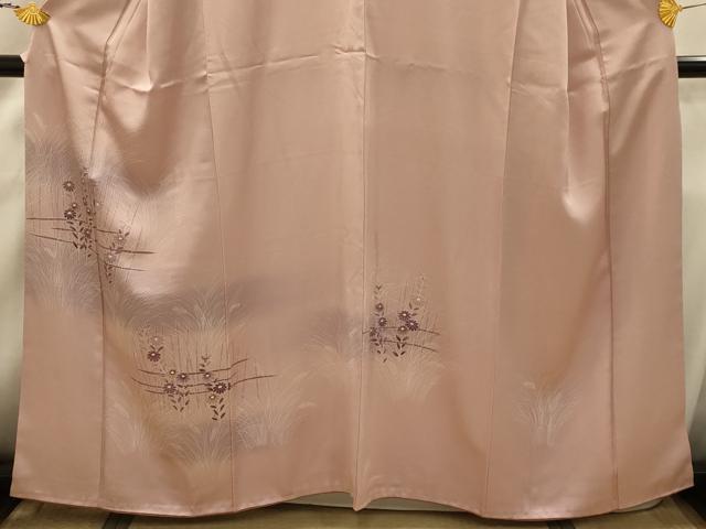 平和屋着物■訪問着 草花文 暈し染め 正絹 逸品 AABI4352sx