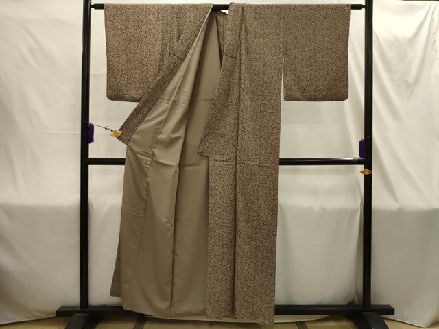 平和屋着物■上質な小紋 草花文 正絹 逸品 AABI4359sx