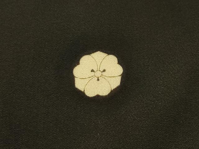 平和屋着物■豪華黒留袖 駒刺繍 草花文 金糸 正絹 逸品 AABI4373sx