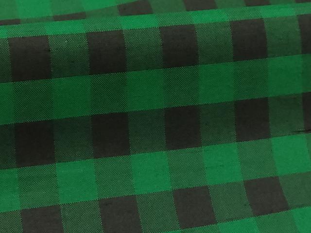 平和屋着物■上質な紬 市松文様 正絹 逸品 AABI4381sx