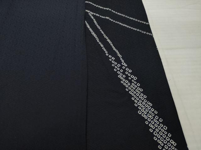平和屋着物●訪問着 絞り 刺繍 笹竹花文 金彩 正絹 逸品 AABI4404ck