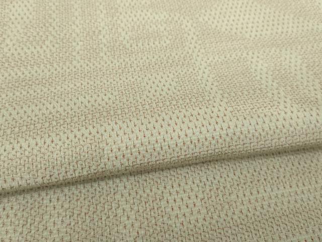 平和屋着物●本塩沢 110亀甲 幾何学文様 正絹 逸品 AABI4432ck