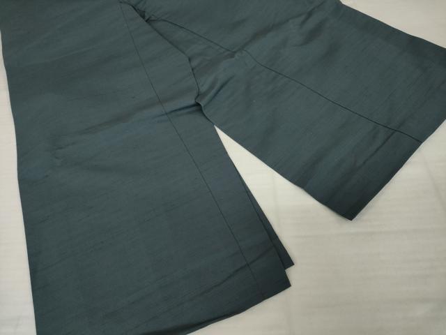 平和屋着物●男性 野袴 紬地 色無地 羊羹色 正絹 逸品 AABI4461ck