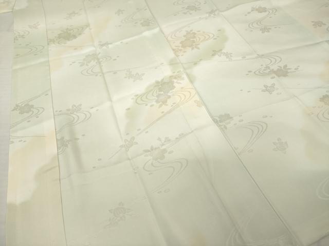 平和屋着物●長襦袢 無双仕立て 流水花地紋 暈し染め 正絹 逸品 AABI4471ck