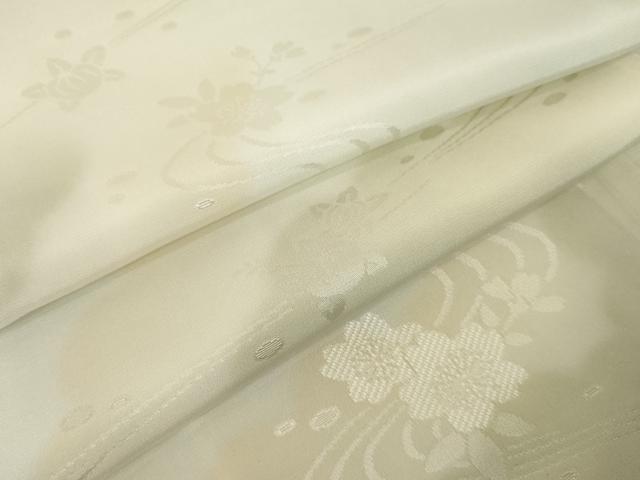 平和屋着物●長襦袢 無双仕立て 流水花地紋 暈し染め 正絹 逸品 AABI4471ck