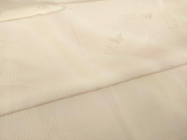 平和屋着物●長襦袢 無双仕立て 舞蝶地紋 暈し染め 正絹 逸品 AABI4474ck
