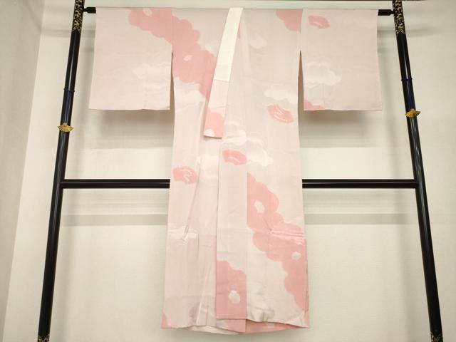 平和屋着物●長襦袢 無双仕立て 絞り 雲重ね文 正絹 逸品 AABI4475ck