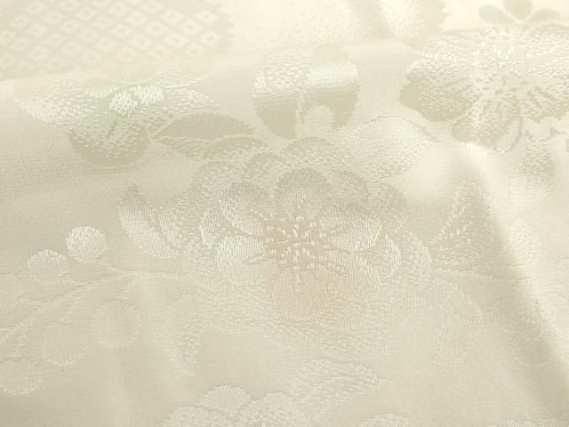 平和屋着物●長襦袢 無双仕立て 辻が花 エ霞花地紋 暈し染め 正絹 逸品 AABI4476ck