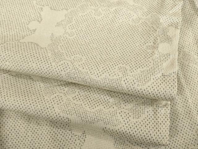 平和屋着物●お召 雪輪重ね文 正絹 逸品 AABI4481ck