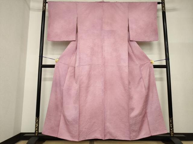 平和屋着物●上質な小紋 霞紋 暈し染め 正絹 逸品 AABI4484ck