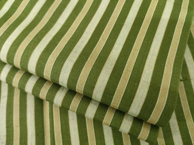 平和屋着物●上質な紬 縞 正絹 逸品 AABI4512ck