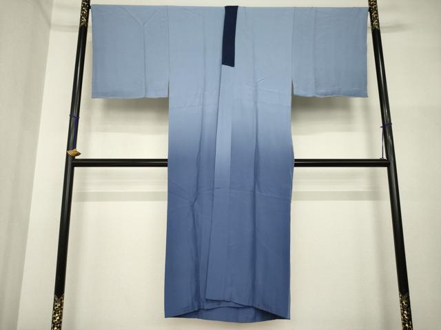 平和屋着物●男性 長襦袢 袷 手描き 馬 暈し染め 正絹 逸品 AABI4529ck
