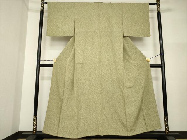 平和屋着物●江戸小紋 蓑亀 正絹 逸品 AABI4530ck
