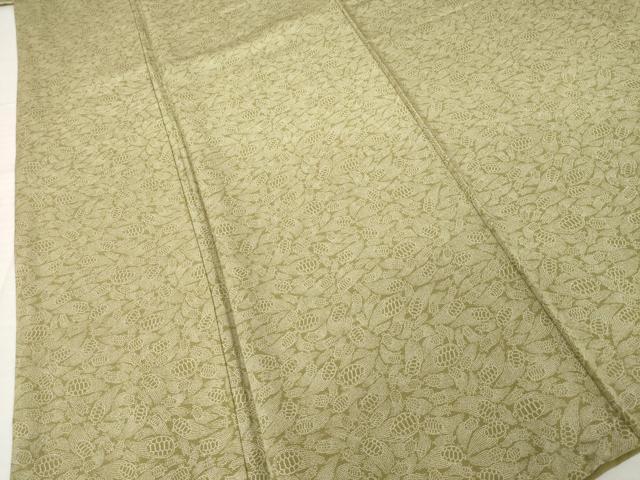 平和屋着物●江戸小紋 蓑亀 正絹 逸品 AABI4530ck
