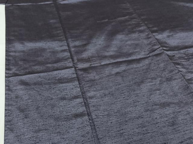 平和屋着物▽上質な紬 単衣 横段文 正絹 逸品 AABI4572jh