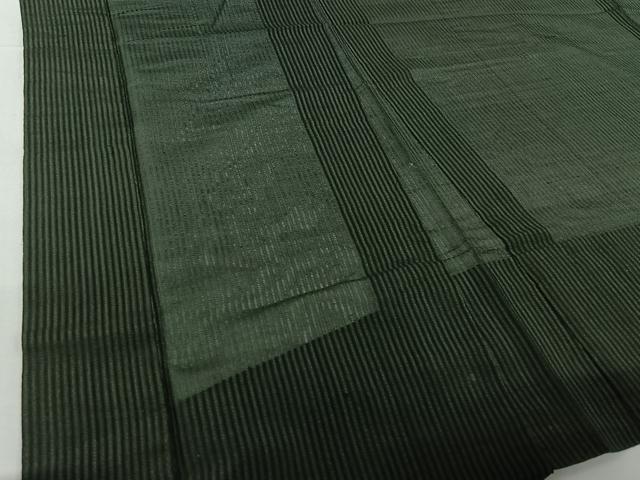 平和屋着物▽男性 長羽織 スリーシーズン 春夏秋 塵除け 縞 黒地 正絹 逸品 AABI4586jh