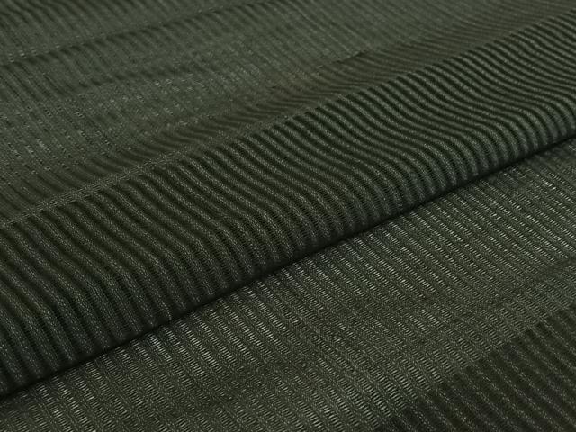平和屋着物▽男性 長羽織 スリーシーズン 春夏秋 塵除け 縞 黒地 正絹 逸品 AABI4586jh