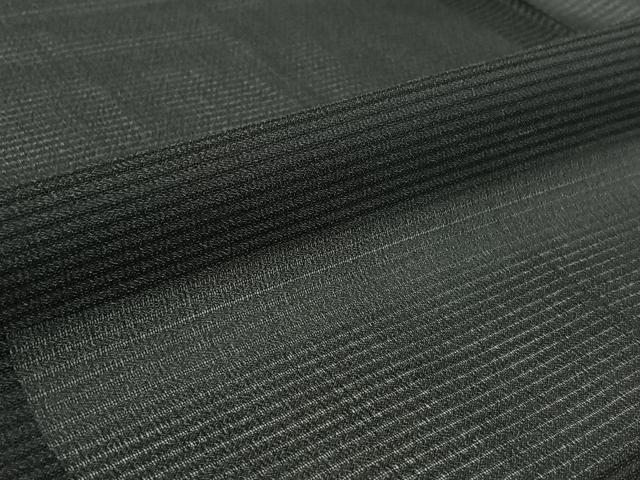 平和屋着物▽羽織 スリーシーズン 春夏秋 塵除け 暗黒色 黒地 正絹 逸品 AABI4592jh