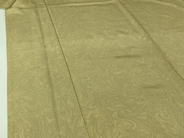 平和屋着物▽上質な小紋 単衣 墨流し文様 正絹 逸品 AABI4608jh
