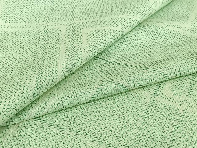 平和屋着物▽本場大島紬 単衣 幾何学文様 正絹 逸品 AABI4616jh