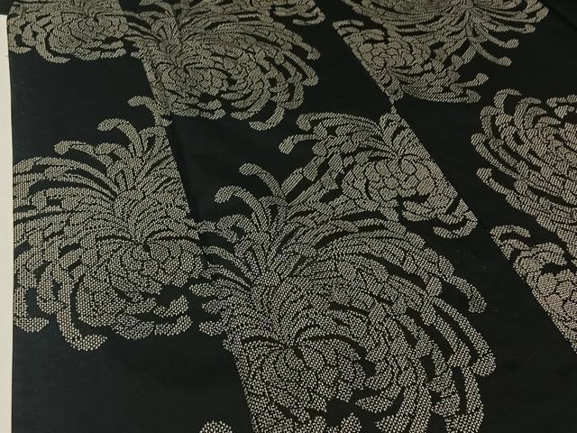 平和屋着物▽上質な紬 単衣 乱菊 正絹 逸品 AABI4623jh