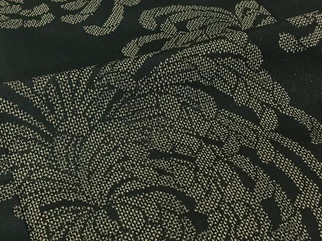 平和屋着物▽上質な紬 単衣 乱菊 正絹 逸品 AABI4623jh