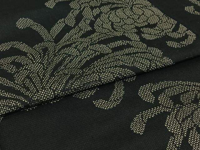 平和屋着物▽上質な紬 単衣 乱菊 正絹 逸品 AABI4623jh