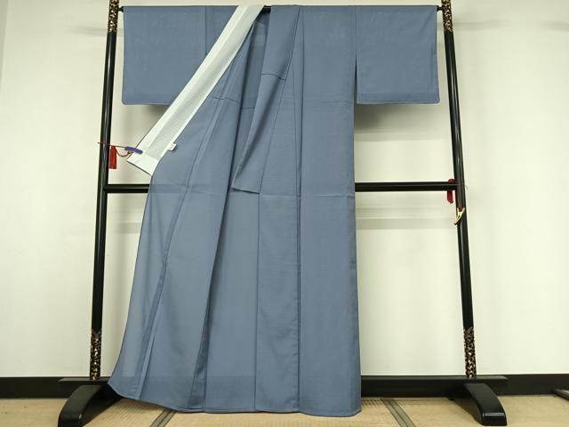 平和屋着物▽色無地 単衣 絽縮緬 淡藤色 洗える着物 AABI4641jh