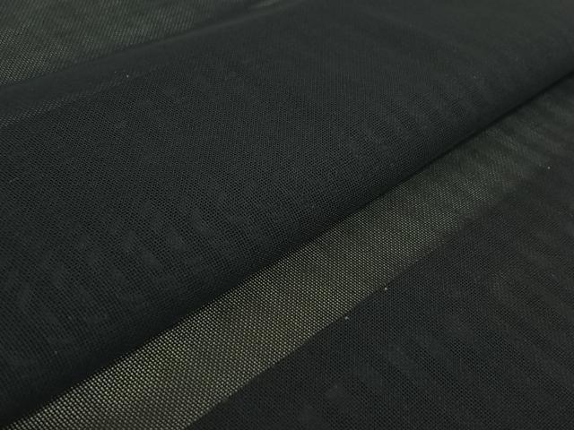 平和屋着物▽男性 羽織 スリーシーズン 春夏秋 塵除け 暗黒色 正絹 逸品 AABI4644jh