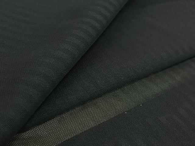 平和屋着物▽男性 羽織 スリーシーズン 春夏秋 塵除け 暗黒色 正絹 逸品 AABI4644jh
