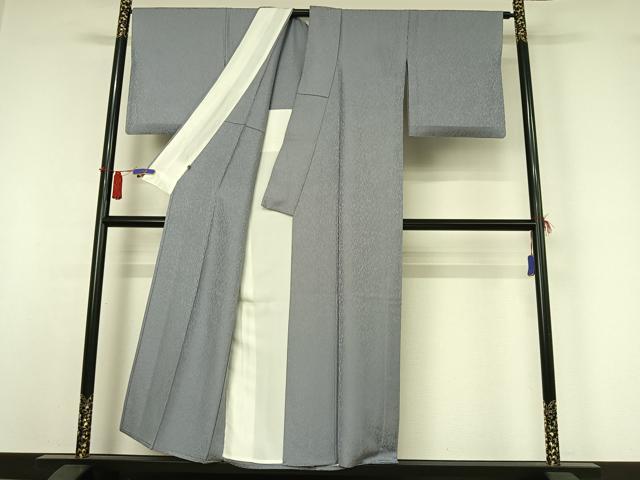 平和屋着物▽上質な色無地 単衣 藤色 正絹 逸品 AABI4654jh