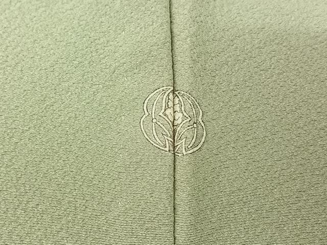平和屋着物▽上質な色無地 単衣 青磁鼠色 正絹 逸品 AABI4658jh