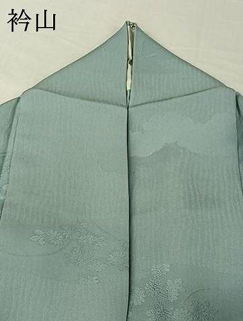 平和屋着物▽上質な色無地 単衣 霞取り地紋 水色 正絹 逸品 AABI4663jh