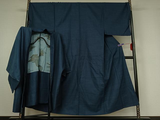 平和屋着物▽男性 小紋 単衣 アンサンブル 総詰め キングサイズ AABI4670jh